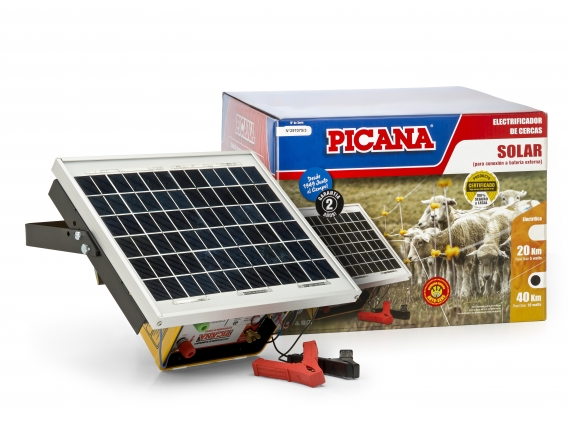 Electrificador-boyero Picana® Solar 40 Patag. 40km - 1,25j