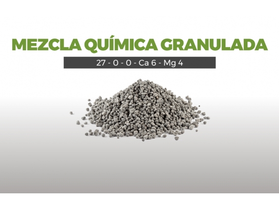 Mezcla Quimica Granulada 27 - 0 - 0 - Ca 6 - Mg 4