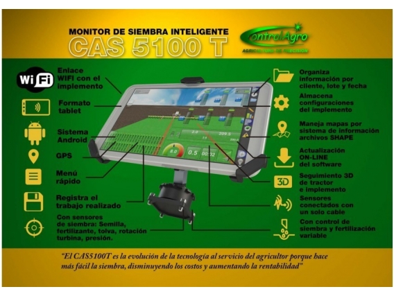Monitor De Siembra Controlagro Cas 5100 T