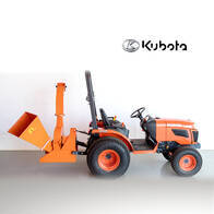 Tractor Kubota B2320 Turf con Chipeadora