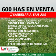 600 Has Candelaria, San Luis