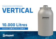 Tanque Cisterna Vertical Rotopam 10000 Litros Nuevo En Venta