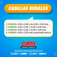 Casillas Rurales 2, 4 O 6 Camas