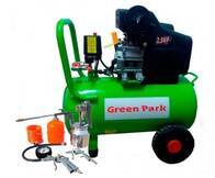 Compresor 100 Litros 2.5 Hp 2 Salidas Greenpark