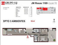 Departamento 2 Dormitorios - Juan Manuel De Rosas 1100