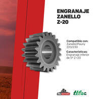 Engranaje Zanello Z-20