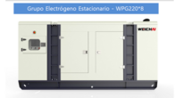 Grupo Electrogeno Weichai Modelo Wpg220 L8 Con Tablero
