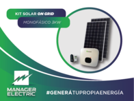 Kit Solar Monofásico Growatt On Grid 3 Kw