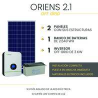 Kit Solar Off Grid - Oriens 2.1 - Instalación Incluida
