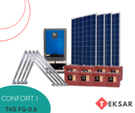 Kit Solar Paneles Estructuras Baterías Off-Grid 2 Kw