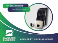 Kit Solar Trifásico Growatt On Grid 10 Kw