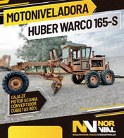 Motoniveladora Huber Warco 165 -S Usada 1990