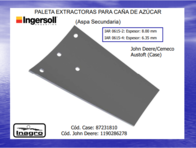Paleta Extractora Caña De Azúcar Ingersoll Iar 0615-2