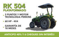 Tractor Chery Rk504 60 Hp Doble Traccion 3 Puntos