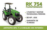 Tractor Chery Rk754 80 Hp 3 Puntos Toma De Fueza