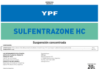Herbicida Sulfentrazone Hc - Ypf Agro