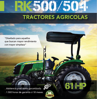Tractor Chery Rk500-A - 4X2 - Xinchai A498 58Hp