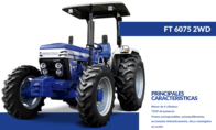 Tractor Tracción Doble, Farmtrac FT 6075 PRO 4WD