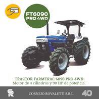 Tractor Farmtrac 6090 Pro 4Wd Nuevo