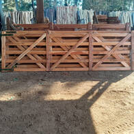 Tranquera 1X4X3,5 Mts Quebracho Colorado - Polomade