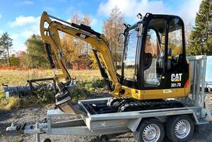 2013 Miniexcavadora Cat 301.7 Tráiler