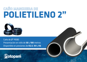 Caño Manguera Rotopam de Polietileno de 2" Nuevo