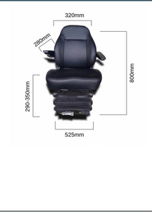 Asiento Hidraulico Tractor Universal Mf-Deutz-Agco