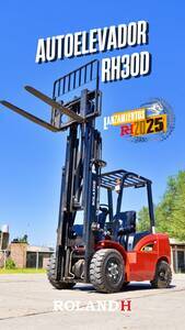 Autoelevador Roland H RH30D Diésel 3000 Kg 3 Etapas
