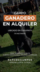 Campo Ganadero En Alquiler
