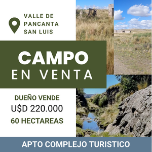 CAMPO MIXTO SAN LUIS APTO GANADERIA, AGRICULTURA, TURISMO