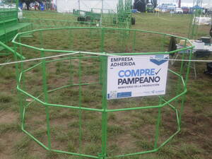 Canasto Para Rollo De Pasto Desarmable De Varilla Petrolera