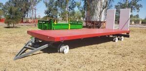 Acoplado 3 ejes Nuevo Carreton 260 X 800 para 6 Tn