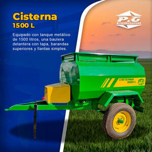 Cisterna 1500 Litros Tanque Metal