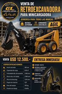 Excavadora para Minicargadora - Grupo Leiva