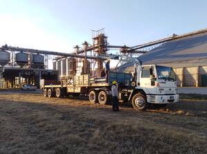 Ford Cargo 1722e 2008 Balancín + Hidrogrúa Bullcrane 10t/m + Semi Acoplar 13,5m 