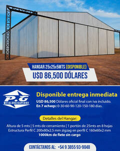 Hangar 25X25 Mt.