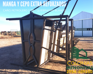 Manga Y Cepo Reforzados Caño Petrolero Y Madera