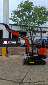 Miniexcavadora De 1T Motor 10Hp Orugas De Goma