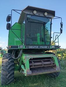 Óptima Deutz Fahr S. Año 2000. Plataforma Optiflex de 23 pies. 