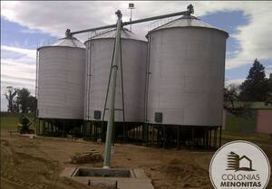 Planta de Silos con Sinfines Comunicados Colonia Menonita