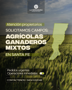 Querés Vender-Alquiler Tu Campo En Provincia Santa Fe