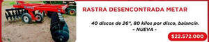 Rastra Desecon Metar 40 De 26- 80 Kgrs- Balancin Nueva