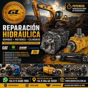 Bombas Hidráulicas - CAT, Case, John Deere y Línea China -venta y reparacion