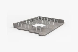 Soporte Galvanizado Para Piso Plástico Grantec