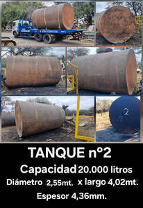 Tanque Horizontal Cap 20.000L, Excelente Calidad