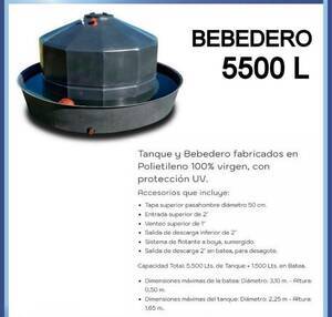 Tanque y Bebedero de Polietileno con protección UV