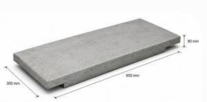 Tapa Premoldeada de Hormigón Armado para Canales de Cable 300×950×80 mm 