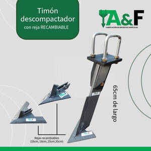 Timón Descompactador con reja recambiable