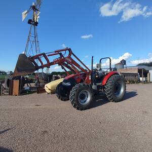 TRACTOR CASE 90 JX. DT. CON PALA FRONTAL PARALELOGRAMO