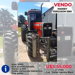 Tractor Massey Ferguson 1690 DT TURBO INTERCOOLER